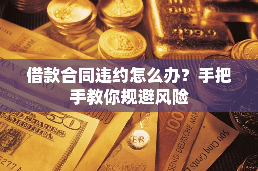 武汉借款合同违约怎么办？手把手教你规避风险