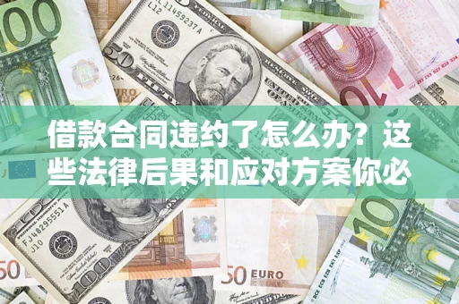 武汉借款合同违约了怎么办？这些法律后果和应对方案你必须知道