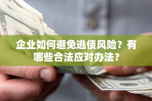 武汉企业如何避免逃债风险？有哪些合法应对办法？