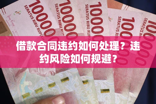 武汉借款合同违约如何处理？违约风险如何规避？