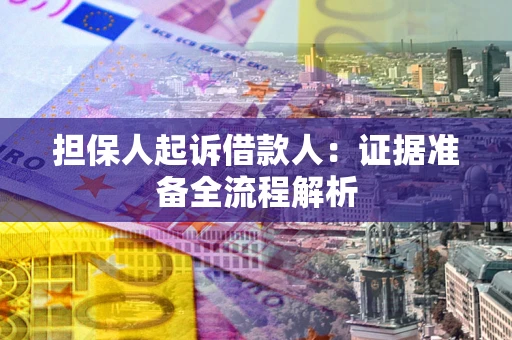 武汉担保人起诉借款人：证据准备全流程解析