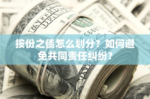 武汉按份之债怎么划分？如何避免共同责任纠纷？