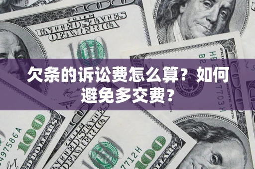 武汉欠条的诉讼费怎么算？如何避免多交费？