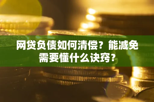 武汉网贷负债如何清偿？能减免需要懂什么诀窍？