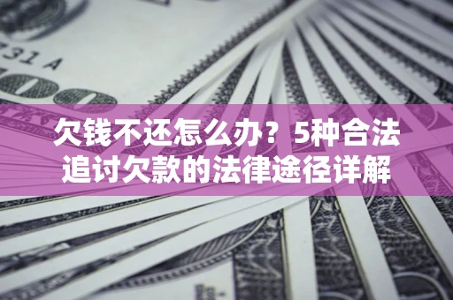 武汉欠钱不还怎么办？5种合法追讨欠款的法律途径详解