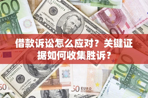 武汉借款诉讼怎么应对？关键证据如何收集胜诉？