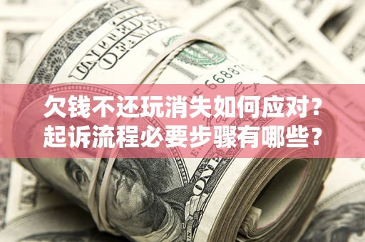 武汉欠钱不还玩消失如何应对？起诉流程必要步骤有哪些？