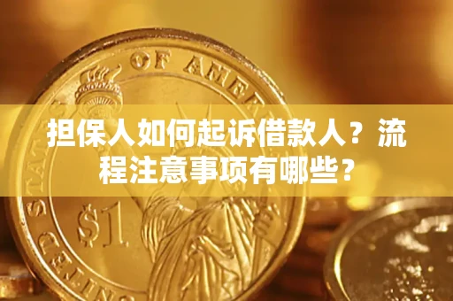武汉担保人如何起诉借款人？流程注意事项有哪些？